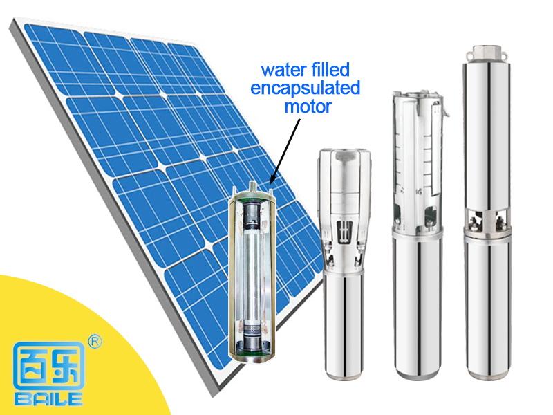 solar submersible borewell pump